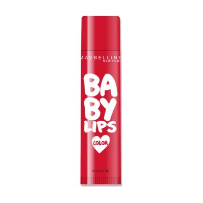 Maybelline New York Baby Lips Loves NYC Tinted Lip Balm for dark & pigmented lips, Broadway Red, 4g