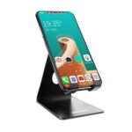 Portronics MODESK Universal Mobile Holder Stand with Metal Body, Anti-Skid Design, Light Weight for All Smartphones, Tablets, Kindle, iPad (Black)