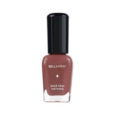 BELLAVITA Nail Polish | Nail Paints for Women | Vibrant Color Lustrous Shine Long Lasting | Chip Free Fast Dry Formula | Smooth Application| Gloss Finish | First Coffee | 10 ML