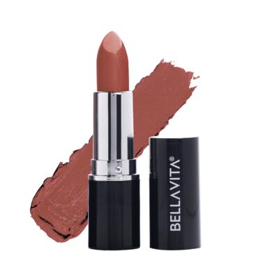 BELLAVITA Comfort Matte Bullet Lipstick| Intense Colour| Creamy Matte Finish| Intense Moisturisation| Smooth Glide| Lipsticks for Women| 4 Hr Stay, Just Nude, 4.2 gm