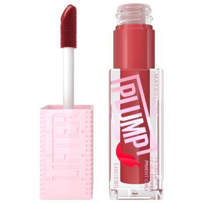 Maybelline New York Lifter Plump - Plumping Lip Gloss, Hot Chili, 5ml