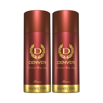 DENVER Honour Deodorant - 150ML Each (Pack of 2) | Long Lasting Body Spray Deodorant For Men