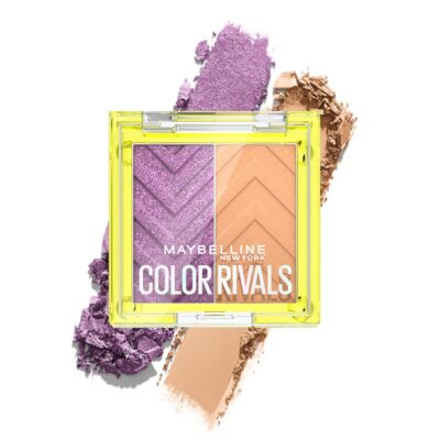 Maybelline New York Color Rivals Pigmented Eyeshadow Palette - Spontaneous x Purposeful, Long-lasting Shimmer & Matte Eyeshadow. Color Rivals Eyeshadow Palette is Waterproof & Sweatproof | 3g