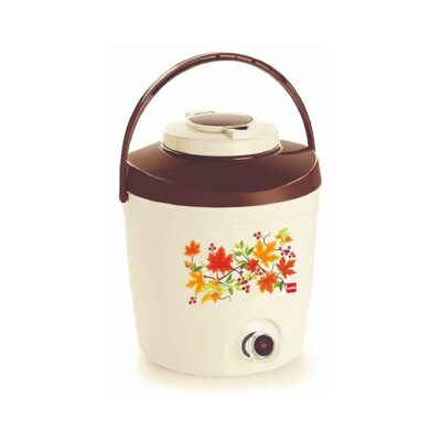 Cello Atlas Insulated Water Jug | Leak Resistant | Wide Mouth for Cleaning | BPA Free | Food Grade | Easy to Carry | Ideal for Travel, Picnic, Homes, Offices, Shops & Clinics | 15 litres, Brown