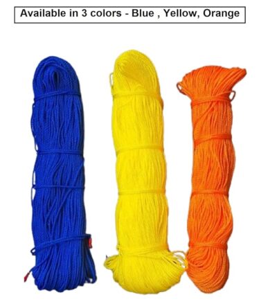 Q1 Beads 75 Meters Nylon 3 mm Clothesline for Drying Clothes Rope for Hanging Clothes in Balcony (Blue)-Pack of 1