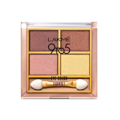 Lakme 9 to 5 Eye Color Quartet Eye Shadow, Desert Rose, 7g