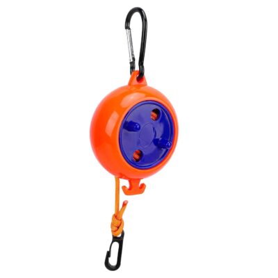 Storite Portable Travel Clothesline Cord, 10 M Elastic Adjustable Retractable Line - Ideal for Outdoor, Indoor, Camping, and Travel - Orange