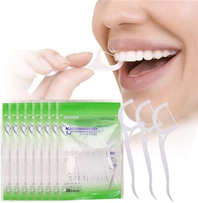 RECLUSE Pack of 90 Teeth Cleaning, High Toughness Clean, Plastic Inter-dental Floss Tooth Picks Floss Sticks, Specially for Molar Teeth, Disposable Dental Floss Sticks, Oral Care, Easy Grip Handle