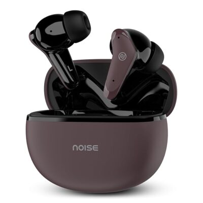 Noise Buds VS102 Plus Truly Wireless Earbuds with Flybird Design, 70H of Playtime, Quad Mic with ENC, Instacharge (10 Min=120 Min), Bluetooth V5.3(Deep Wine)