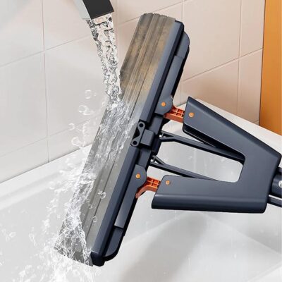 New Self-Wringin Super Sponge Mop Biggest Size (380 mm) 38 cm Floor Cleaning Squeeze with PVA Sponge Head with Stainless Steel Handle Butterfly mop