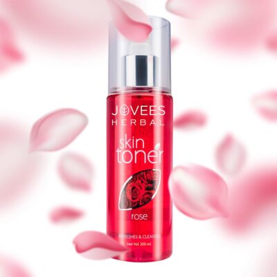 Jovees Herbal Rose Skin Toner For Refreshing Youthful Skin, Tightens Pores, Healthy Glow | Face Mist & Toner For Normal to Dry Skin | Paraben, Alcohol And Chemical Free- 200ml