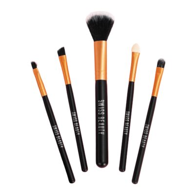 Swiss Beauty Makeup Brushes Set, Makeup Accessory,Gold, 5U