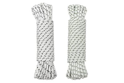 20 Meter Heavy Duty Clothesline Rope (10 Meter Each Pack of 2) Adjustable, Anti-Slip Polyester Laundry Line for Indoor & Outdoor Drying – Strong, Multicolor Washing Line Rassi