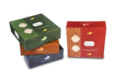 Kosher Bamboo Soft Tissue Paper napkin - Pack of 4 - Made of pure Bamboo Pulp -(16 x 16)- 2 Ply- 50 Pulls Each