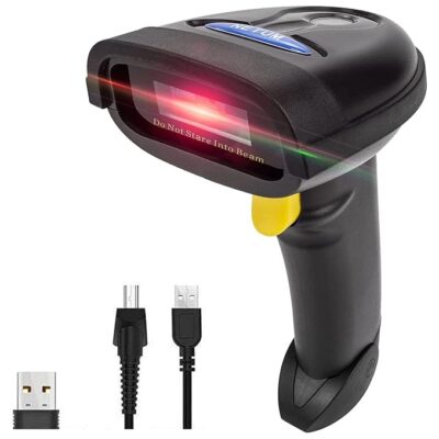 NETUM Bluetooth QR 2D Barcode Scanner Handheld USB Wireless 1D bar Codes Imager for Mobile Payment Computer Screen Scan POS Android iOS iMac Ipad System NT-1228BL