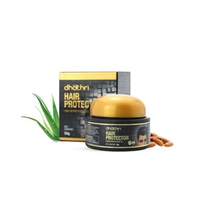 Dhathri Hair Protector to control dandruff & reduce dryness,100% natural Hair Cream for Frizzy Hair, Hair cream for men and women, Non-sticky formula for hair styling, 50 gm