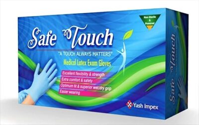 Medicure Premium Latex Gloves - Medium Sized - 100 pieces