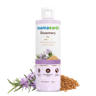 Mamaearth Rosemary & Methi Dana Hair Oil - Promotes Growth, Controls Fall, Strengthens & Stimulates New Growth | 200 ml
