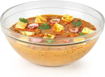 CELLO Zenith Round Stack Bowl 1 Litre 17 cm | Clear Glass Bowl for Mixing Storing and Serving