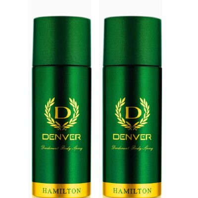 DENVER Hamilton Deo - 150ML Each (Pack of 2) | Long Lasting Deodorant Body Spray for Men