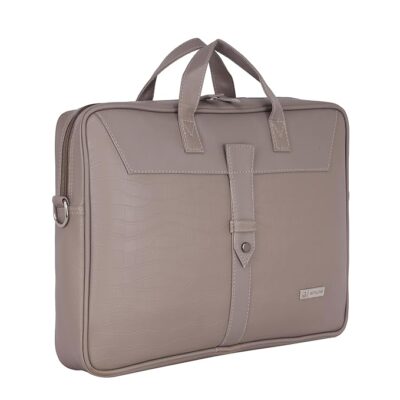 Zipline Laptop bags for men office use| Faux Leather laptop bag for Man - Fits 14/15/15.6 inch Macbook/Macbook Pro/Tablet/Laptop Messenger Bags For Mens (1-Brown Bag)