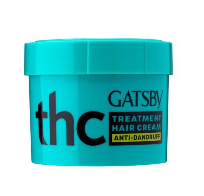 Gatsby Treatment Hair Cream - Anti Dandruff, Contains Conditioning Agents, Vitamin E & Pro Vitamin B5, Non Sticky, Non Greasy, Fresh Spicy Citrus Fragrance, 250gm