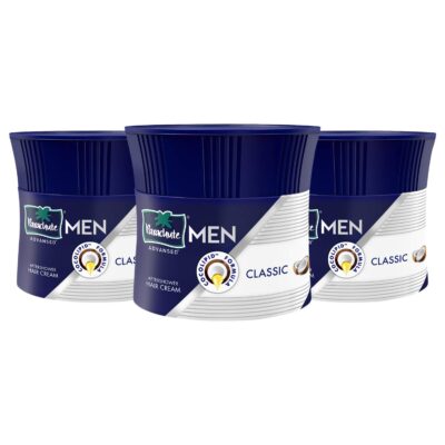 Parachute Advansed Hair Cream for Men, 100ml (Pack of 3)|Hair Cream After Shower |Non Sticky Oil Replacement Hair Cream |Goodness of Coconut