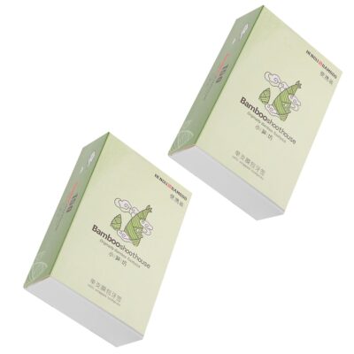 Orange Paper Disposable high-Grade Bamboo Toothpick Portable Packaging car Travel Home, Dinnig Table, for Hotel Restaurant (150 Pieces/Boxes) (2)