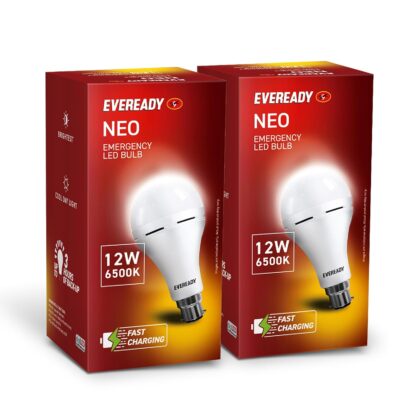 Eveready 12W B22D Emergency Inverter LED Bulb| Cool Day Light (6500K) | Energy Efficient | 4 Hour Battery Backup | Li-on Battery Inside (2)