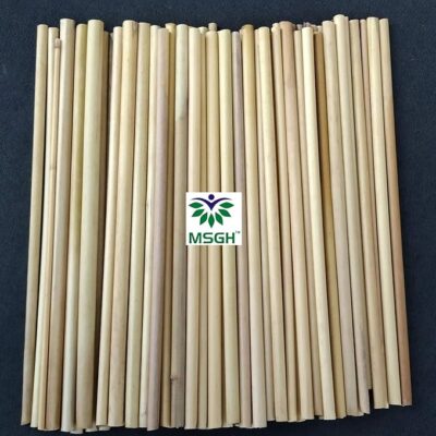 MSGH Bamboo/Kulfi Sticks, 100 Pcs, 9" Length Round Sticks for Art and Craft