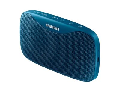Samsung Level Box Slim EO-SG930CLEGIN Water-Resistant Pocket-Sized Bluetooth Speaker (Blue)