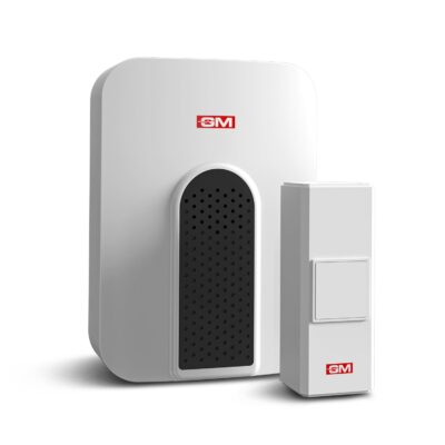 GM 4098 Jinglz Wireless Multitune Doorbell|with Remote| 30 Selectable Melodies| IP20 -White