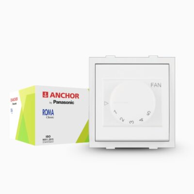 Anchor by Panasonic 100W High Speed Fan Regulator Dura EME | 5 Step Fan Regulator (21496-1)