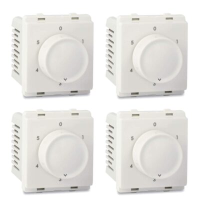 Schneider electric P3200 Module Step type Fan regulator - White (Pack of 4)