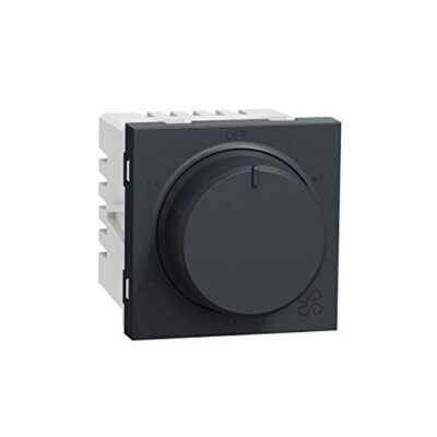 Schneider electric Unica Pure-5 Steps 360 Deg Fan Regulator, 2M, Grey (Pack of 1)