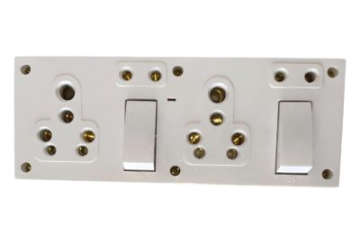 Element HUB Universal Switch Socket Box with LED Indicator | Dual Switch Socket Combined with Junction (16A X 240V) Home, Office & Appliances | Electric Extension Board - 16A + 16A +6A+6A,4in 1