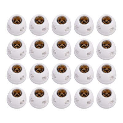 Anchor by Panasonic Fancy Lamp Holder Batten Type, White, ISI Certified, Ideal for Ceiling/Wall Use with Standard Bulbs – Pack of 20