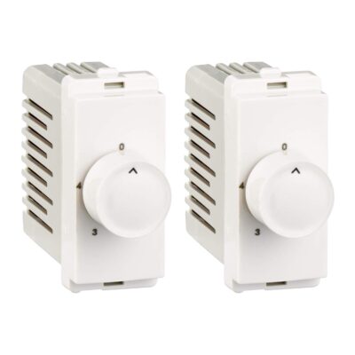 Schneider electric P3100 Module Step type Fan regulator - White (Pack of 2)