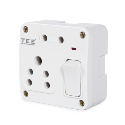 Combined Box 6A with Universal Socket, Master Switch, LED Indicator | 240V Power Utility Box for Home, Office, Appliances | Without Wire, 6 Month Warranty(SMALL COMBINED BOX 1+2)