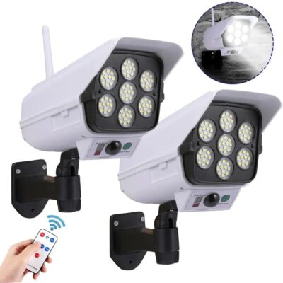 (1Pcs) Outdoor Solar LED Light Sensor Street Lamp, 77 LED Solar Security Light PIR Motion Sensor LED Wall Lamp Outdoor IP65 Waterproof for Deck Fence Patio Front Door.