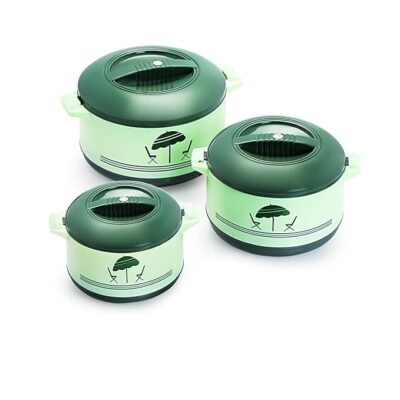 Cello Chef Casserole Gift Set, 3-Pieces, Green, Plastic