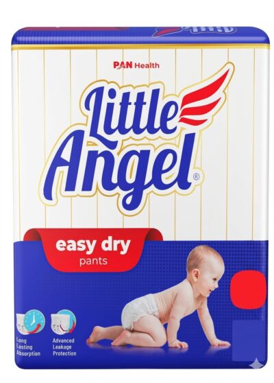 Little Angel Easy Dry New Born Diaper Pants (72 Pieces) | Up to 5 Kg | 12-Hour Absorption Pack