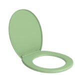 SAY® Polypropylene Soft Close Western Toilet Seat – Durable Round Commode Seat for Bathroom with Silent Closing Mechanism (Green)